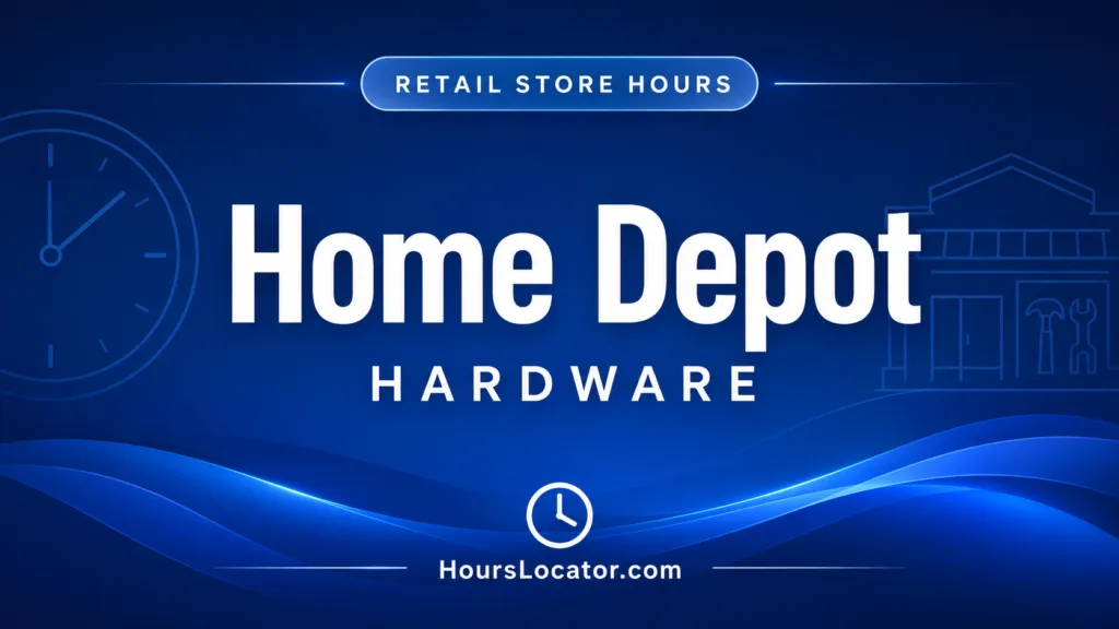 Home Depot hours reveal the opening times for weekends and holidays, helping customers plan visits for hardware and home improvement needs.