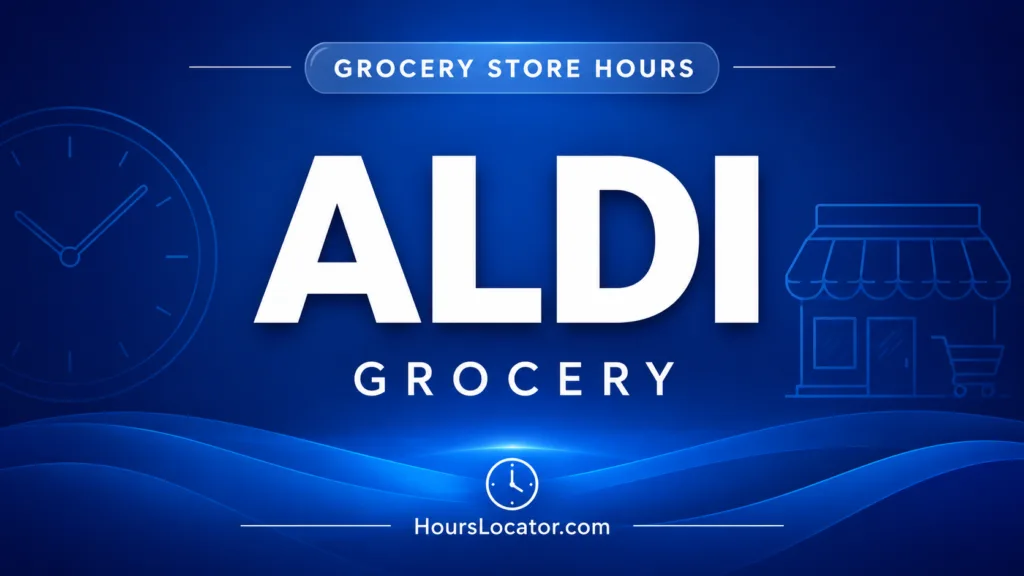 Aldi hours show store opening times for weekends and holidays, helping customers plan their visits at the grocery store.