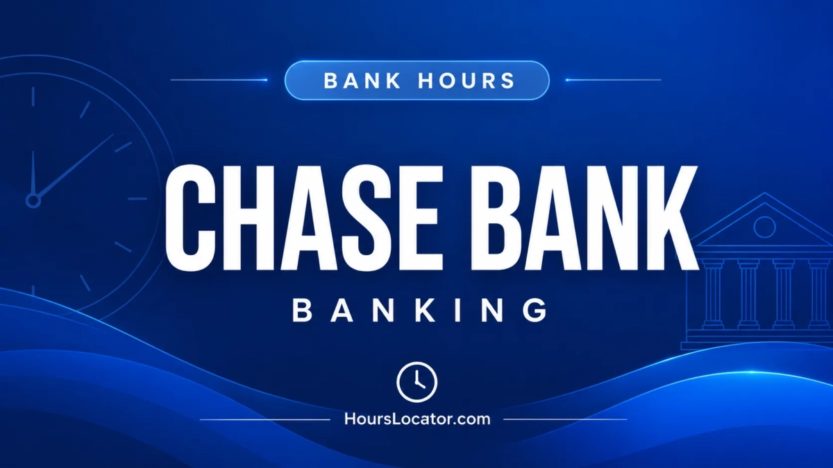 Chase Bank Hours: Is It Open Today? Weekend and Holiday Hours