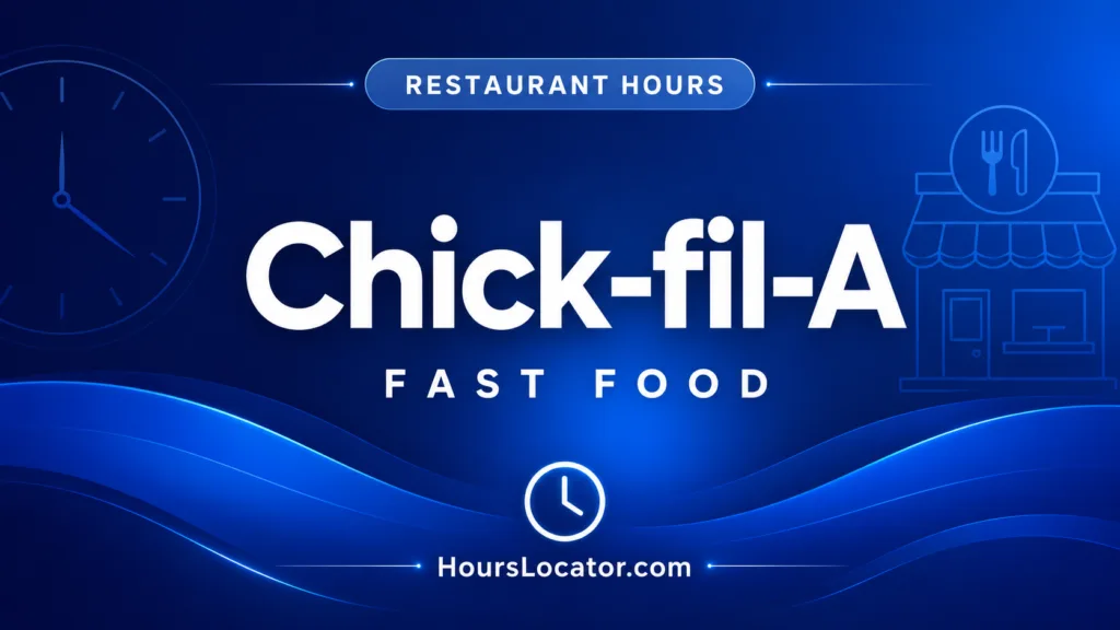 Chick-fil-A hours show daily openings, weekend and holiday schedules for fast food restaurant fans.
