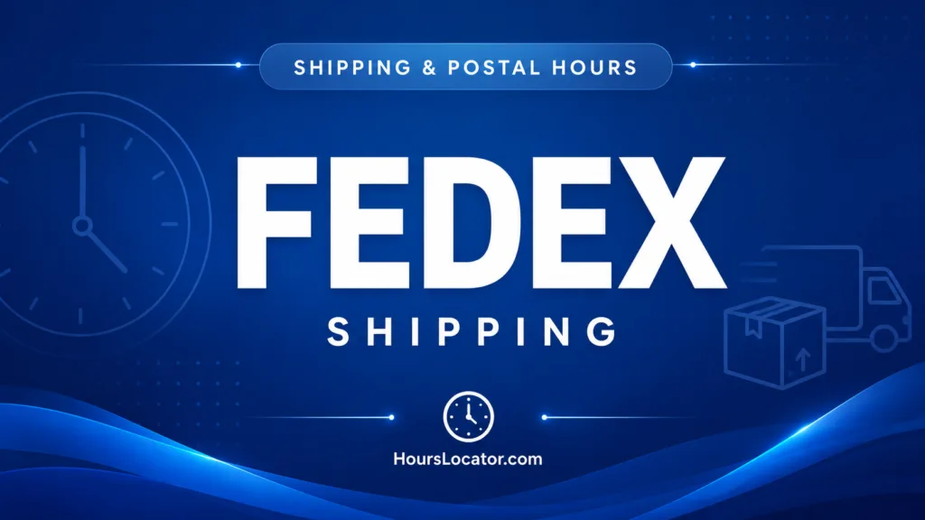 FedEx hours guide shows if FedEx is open today, including weekend and holiday hours for convenient shipping.